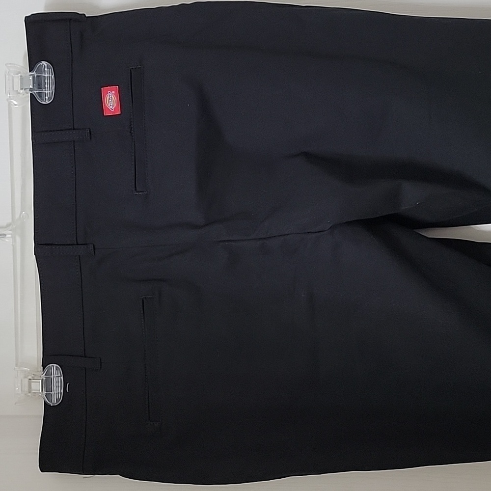 Dickies Size 14S Black Slim Bootcut Twill Stretch Pants, NWOT - Picture 4 of 16